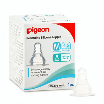 Pigeon Silicone Nipple Slim Neck Type (1 Pc)