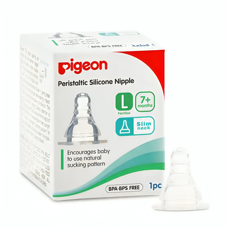 Pigeon Silicone Nipple Slim Neck Type (1 Pc)