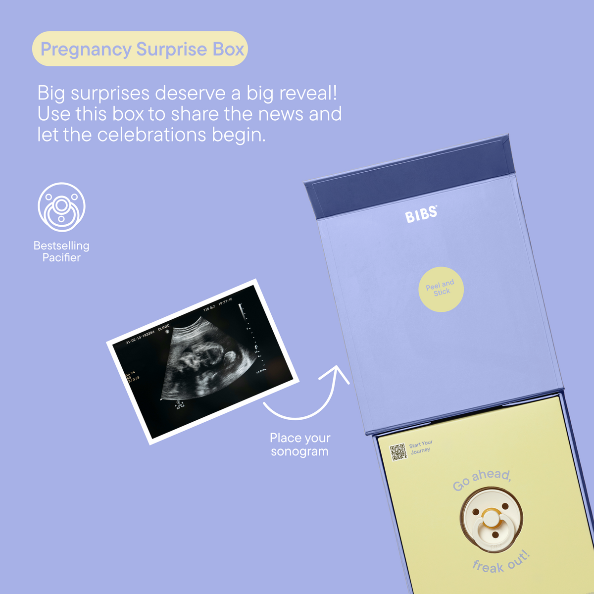 Bibs Pacifier Gift Set (Ivory)