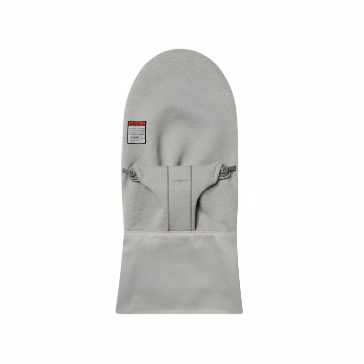 غطاء مقعد هزاز بليس القماشي من Babybjorn - قماش محبوك ثلاثي الأبعاد (رمادي فاتح)