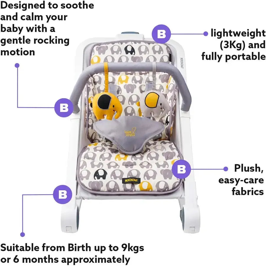 BabaBing Rockout Baby Rocker & Bouncer