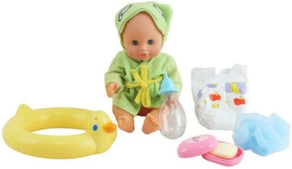 Bambolina Amore Bath Baby Doll with Bathing Set – 30cm
