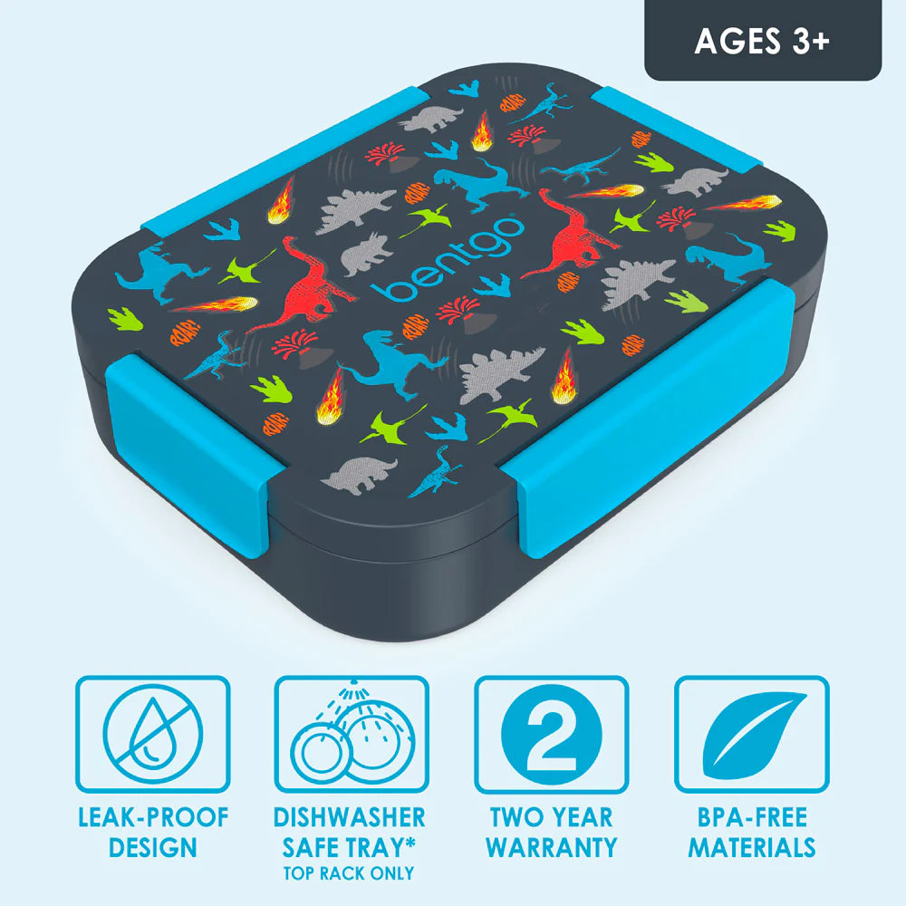 Bentgo Kids Prints 4 Compartment Slim Lunch Box