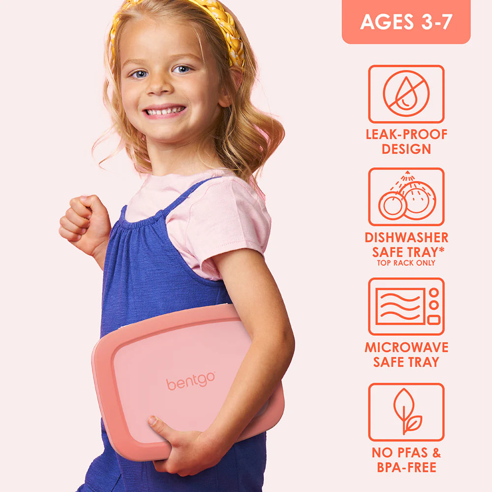 Bentgo Kids Brights Bento Style 5 Compartment Leak Proof Lunch Box