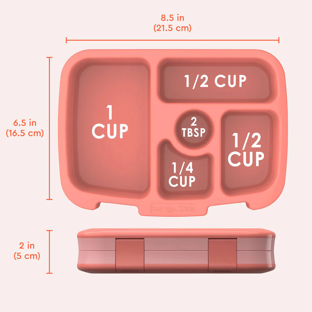 Bentgo Kids Brights Bento Style 5 Compartment Leak Proof Lunch Box