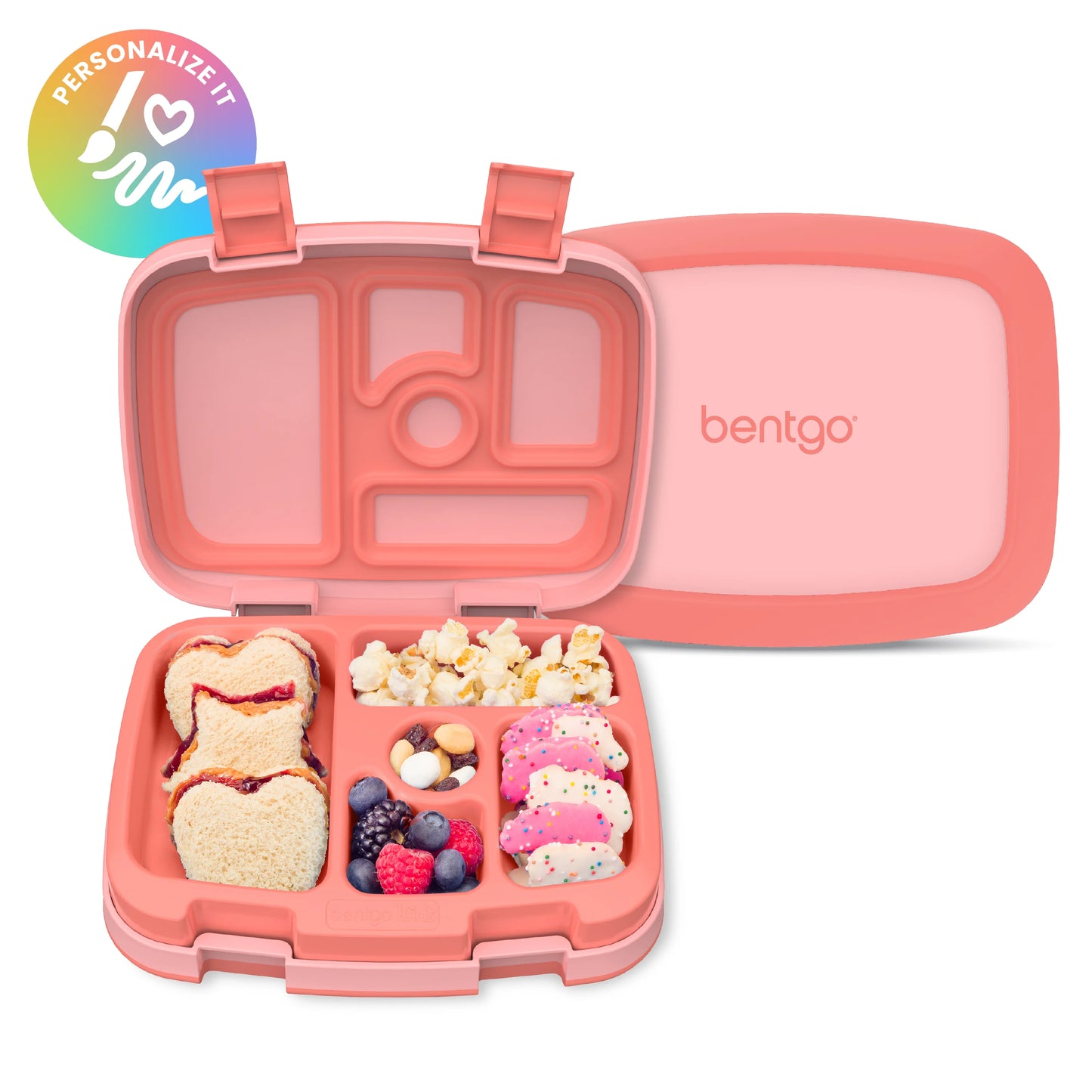 Bentgo Kids Brights Bento Style 5 Compartment Leak Proof Lunch Box