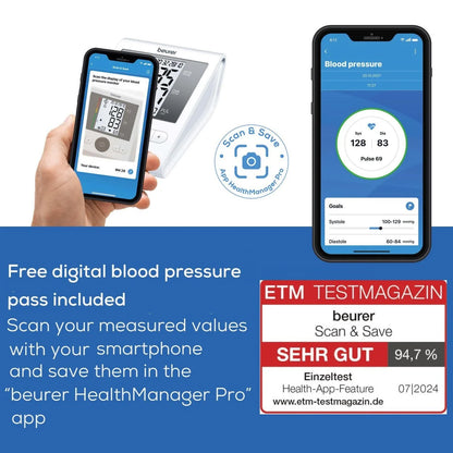 Beurer BM 28 Upper Arm Blood Pressure Monitor with Mains Adaptor