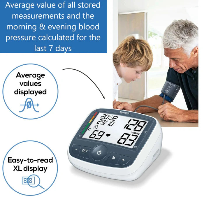 Beurer Upper Arm Blood Pressure Monitor with Adaptor (BM 40)