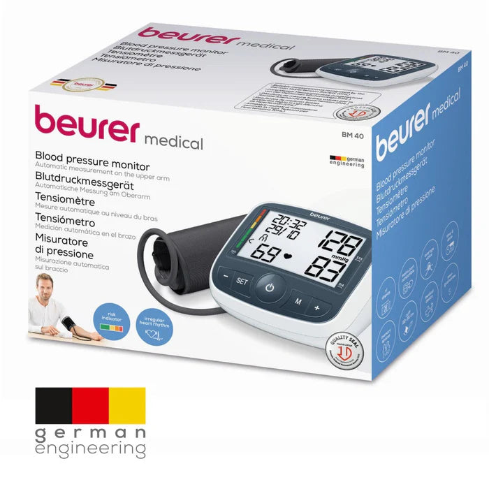 Beurer Upper Arm Blood Pressure Monitor with Adaptor (BM 40)
