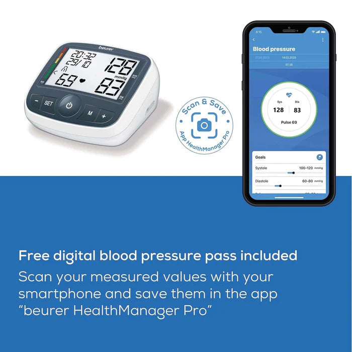 Beurer Upper Arm Blood Pressure Monitor with Adaptor (BM 40)