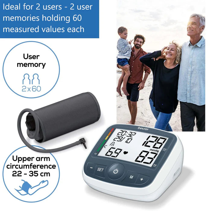 Beurer Upper Arm Blood Pressure Monitor with Adaptor (BM 40)