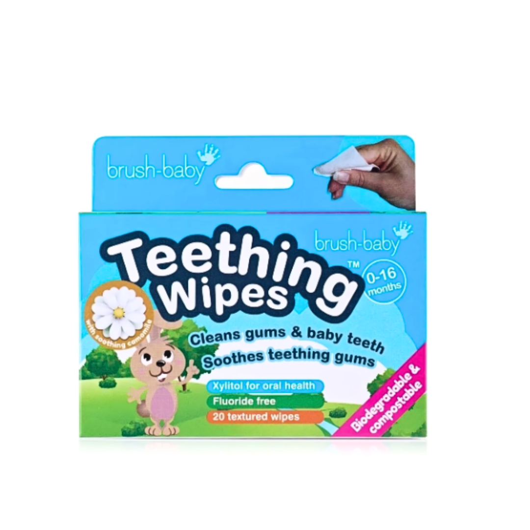 Brush-Baby Bobbie Bunny Teether 3D Cappuccino Wipes