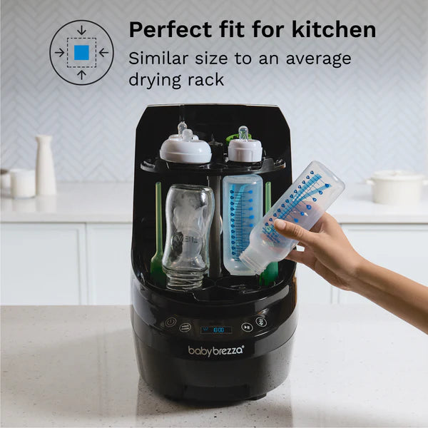 Baby Brezza Bottle Washer Pro - All In One Washer, Sterilizer, Dryer (Premium Black)