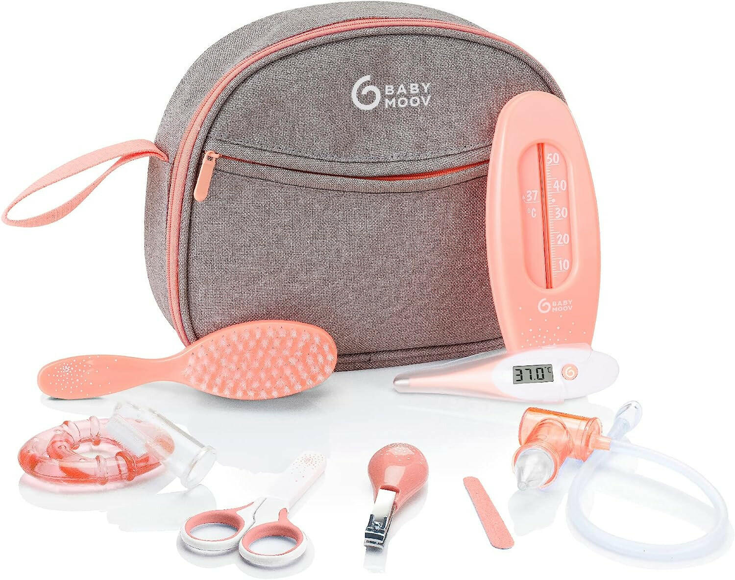 Babymoov- Baby nail kit for newborn - Grey/Peach.