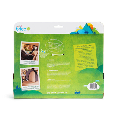 Munchkin Baby In-Sight Car Mirror, Crash Tested and Shatter Resistant, Gray.