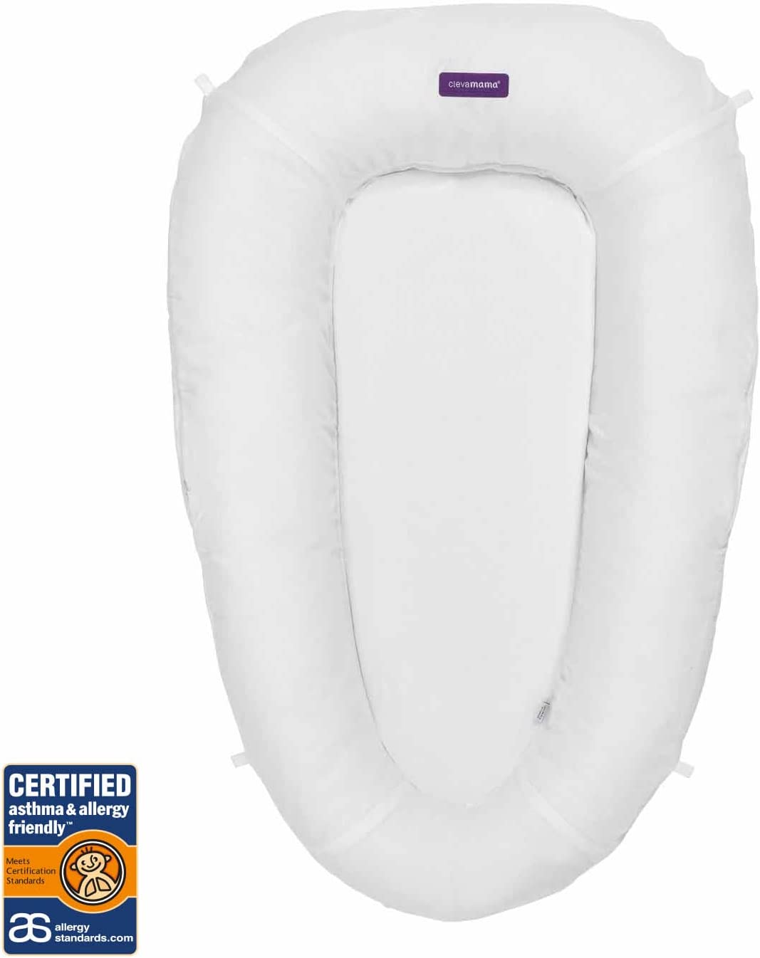 ClevaFoam Baby Pod - White (0-6m) by Clevamama.