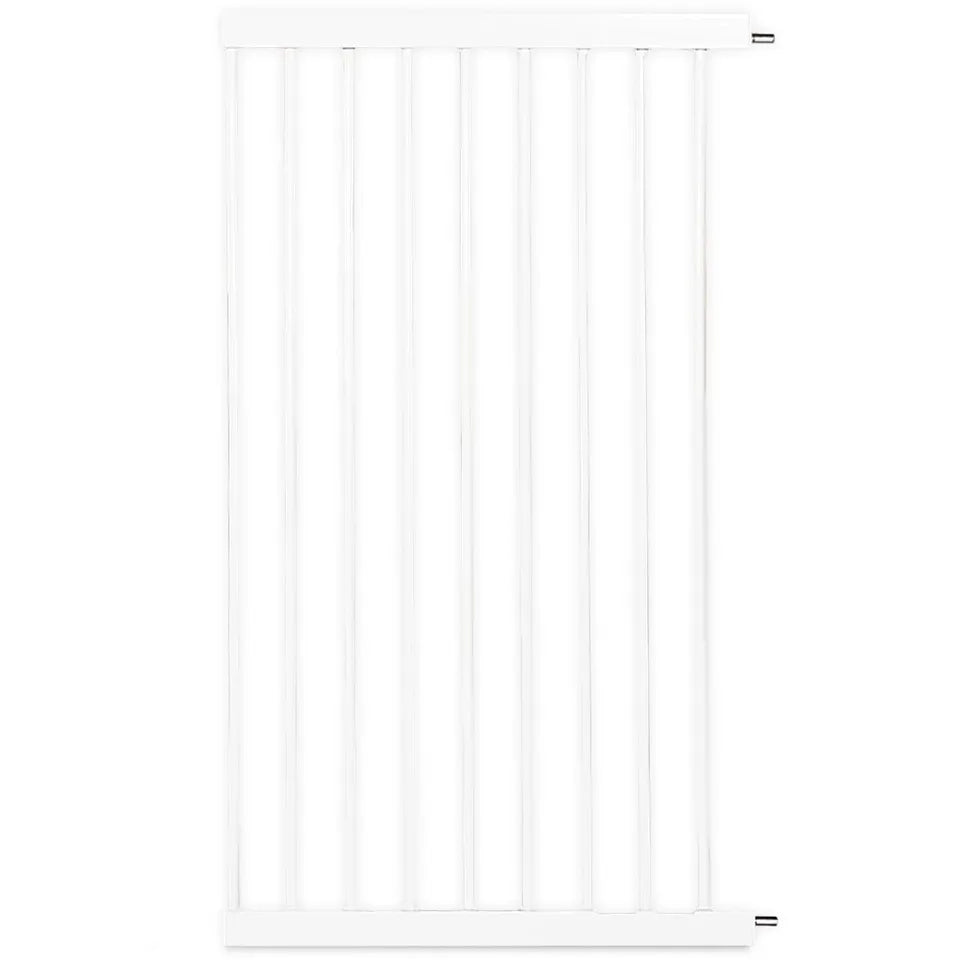 Baby Safe - Metal Safety LED Gate with 30-45 cm Extension - White