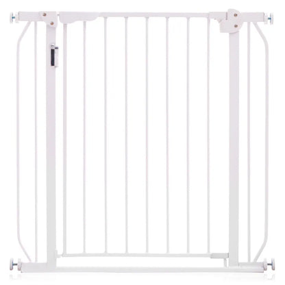 Baby Safe - Metal Safety LED Gate with 30-45 cm Extension - White