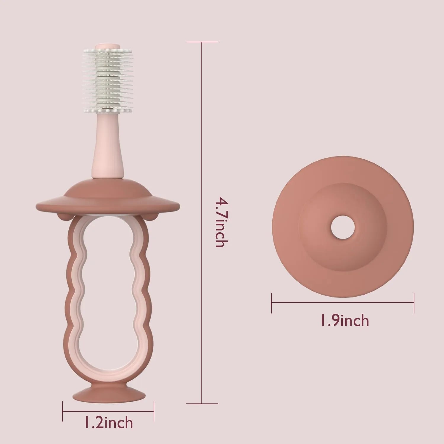 Momcozy 360° Baby Silicone Toothbrush and Tounge Cleaner