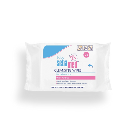 Sebamed Baby Cleansing Wipes with Panthenol (25 Pieces)