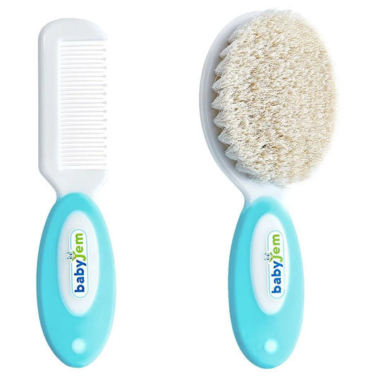 Babyjem Brush Comb Set With Natural Bristle