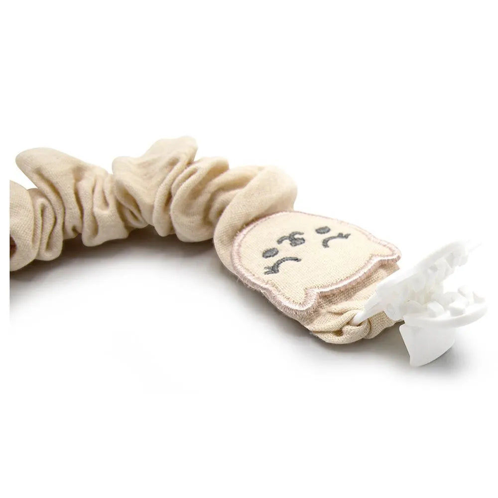 Babyjem Pacifier Hanger With Raw Silk Material Muslin (0 Months+)