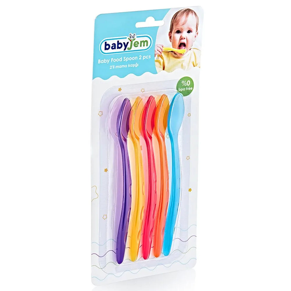 Babyjem Transparent Cup Spoon - Pack of 5 (4 Months+)