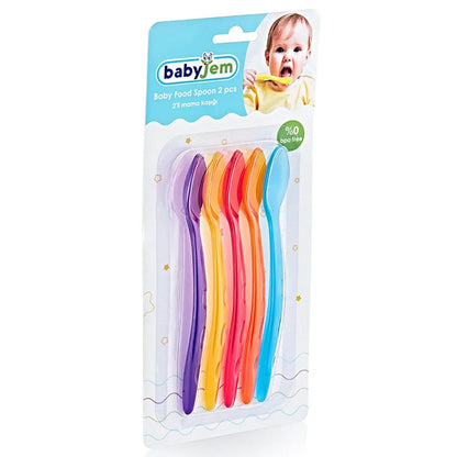 Babyjem Transparent Cup Spoon - Pack of 5 (4 Months+)