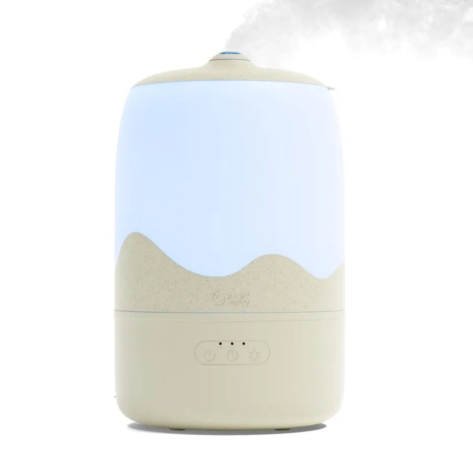 Babymoov - 3-in-1 Wave Baby Humidifier 25W with Night Light & Essential Oil Diffuser - Beige/White