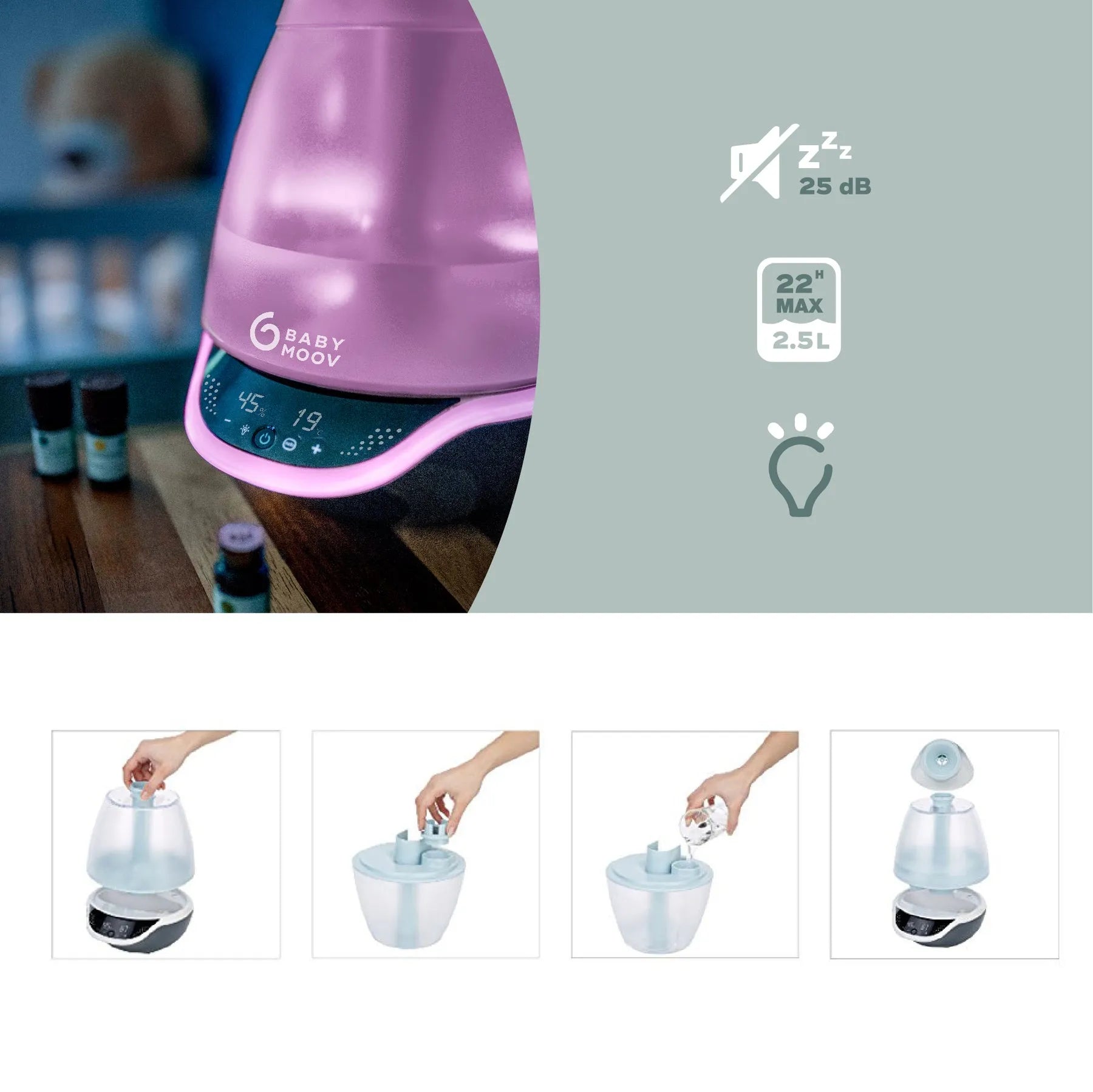 Babymoov Hygro+ Humidifier and Diffuser