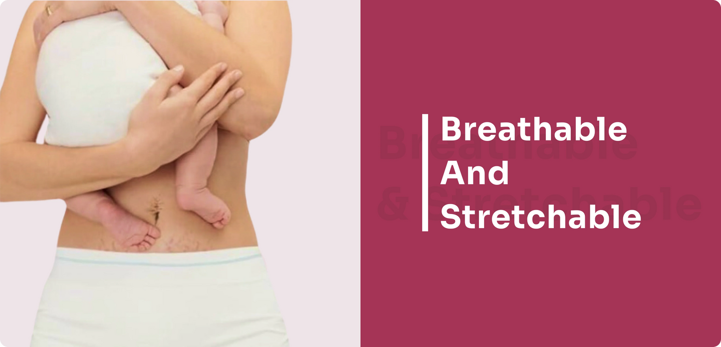 سروال داخلي للأم بعد الولادة - عبوة من 4 قطع