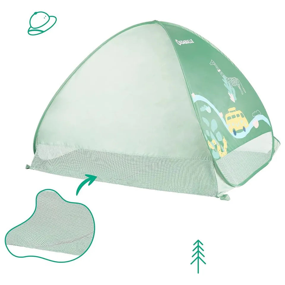 Badabulle - Large Anti-UV Baby Beach Tent - Green