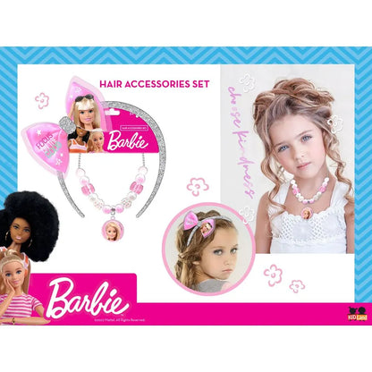 Barbie - Girls Hair Band & Necklace Set - 2 Pieces