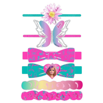 Barbie - Girls Hair Accessories Set - 6 Pieces
