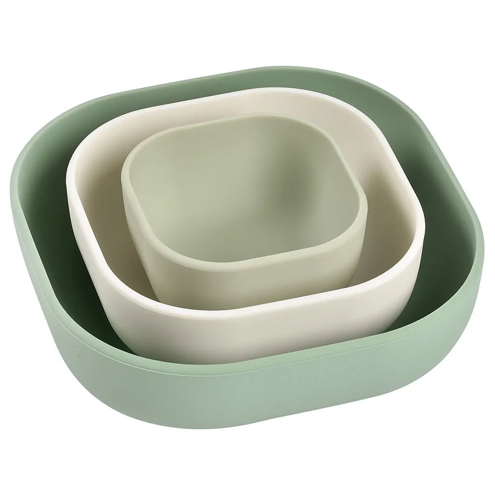 Beaba Silicone 3 Piece Nesting Bowl Set