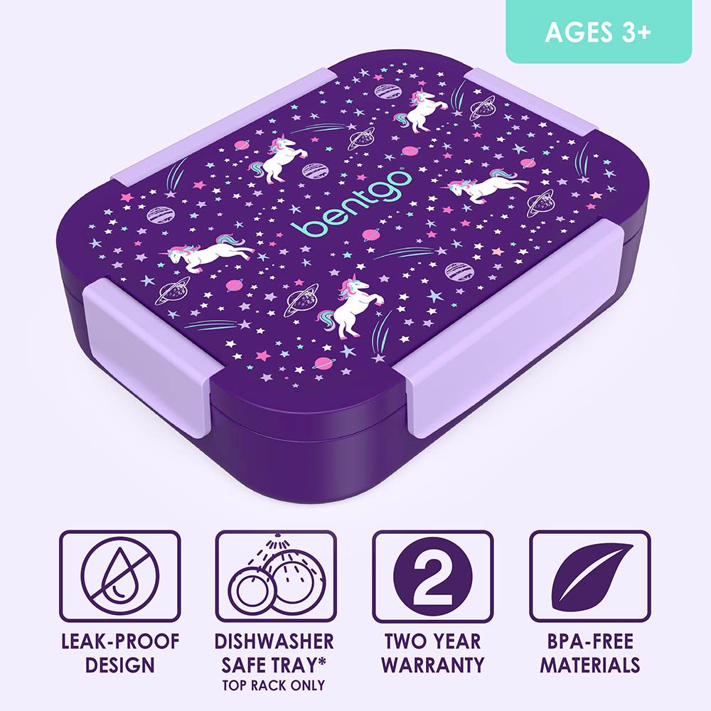 Bentgo Kids Prints 4 Compartment Slim Lunch Box