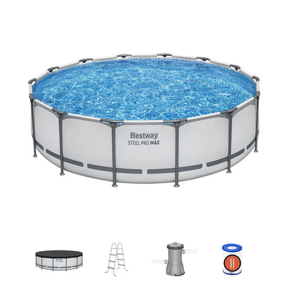 Bestway Steel Pro Max Round Pool Set (14' x 42"/4.27m x 1.07m)