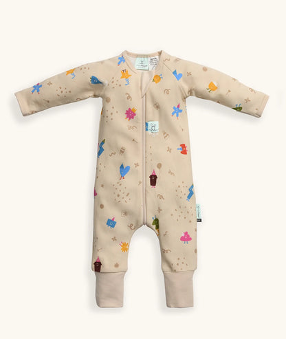 ErgoPouch Long Sleeve Layer, 0.2 Tog, Birthday Blobs,3-6 months).