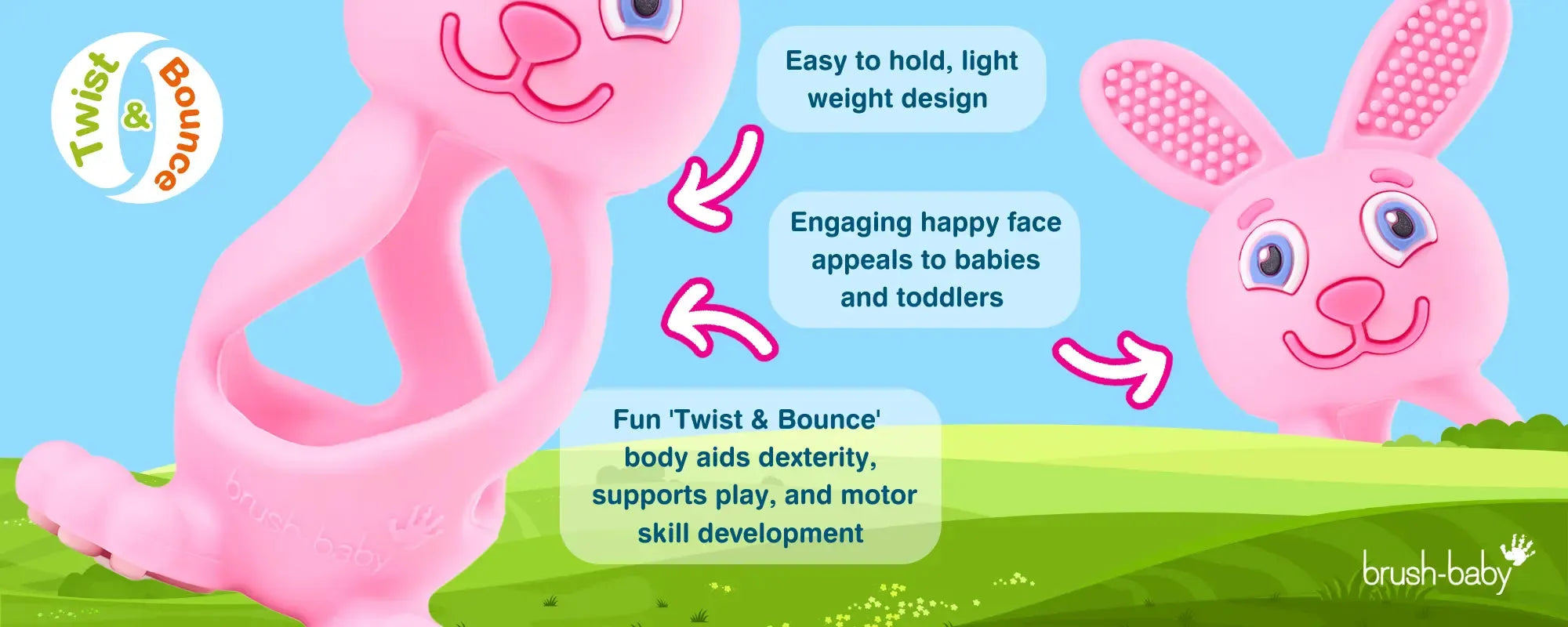 Brush-Baby Bobbie Bunny Teether 3D
