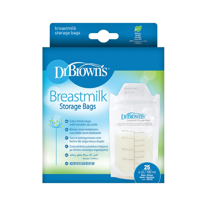 Breastmilk storage bag by Dr Brown's.