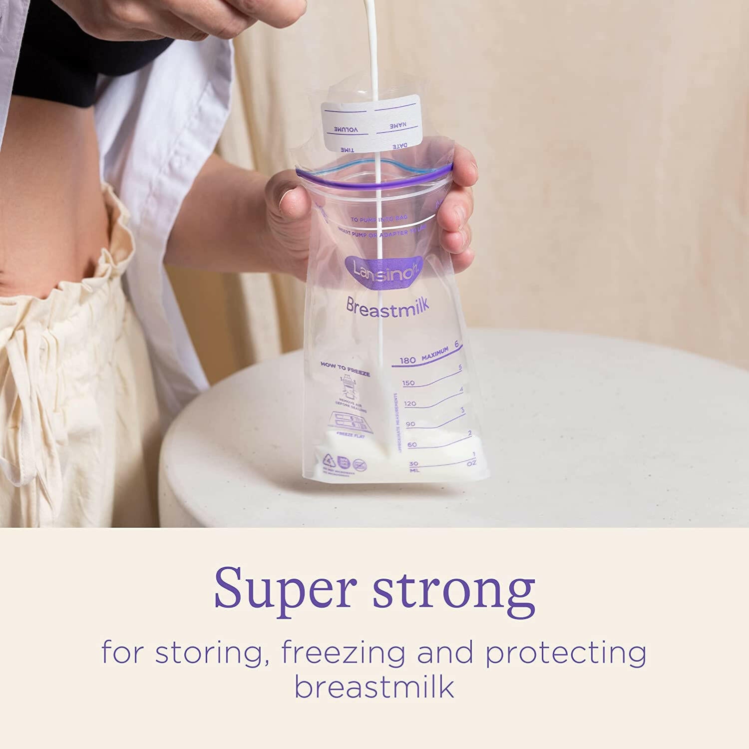 Lansinoh Breastmilk Storage Bags, 50 Bags.