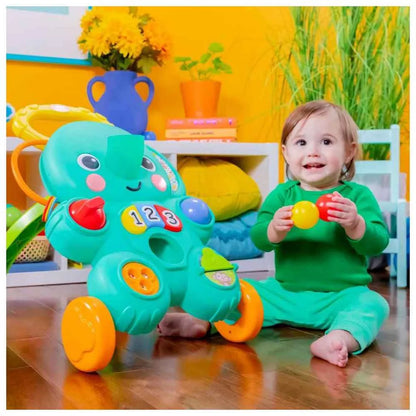 Bright Starts - 2-in-1 Stroll N Roll Ball Play Walker - Multicolor