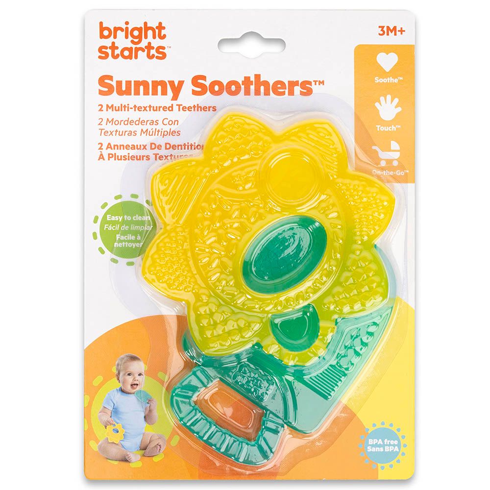Bright Starts Sunny Soothers 2 Multi Textured Teethers