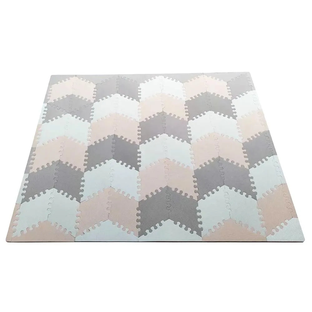 Bumble & Bird BabySafe Play Mat Multi-Shape (Peach & Brown)