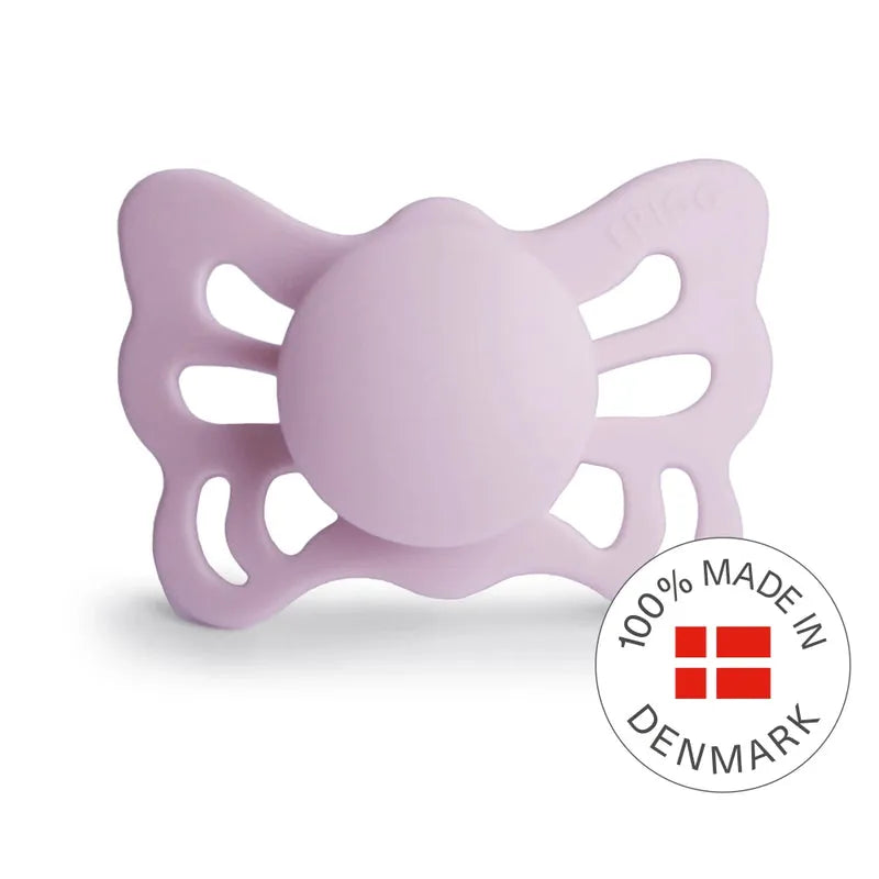 FRIGG Butterfly Anatomical Silicone Baby Pacifier Size 1 (0-6Months 1 Pack)