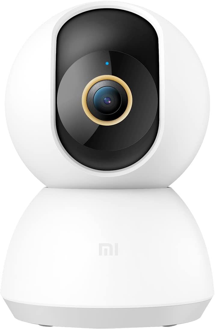 Xiaomi Smart Camera C300, 2K Clarity, 360° Vision, AI Human Detection, F1.4 Large Aperture and 6P Lens, Enhanced Color Night Vision in Low Light, Full Encryption for Privacy Protection, White.