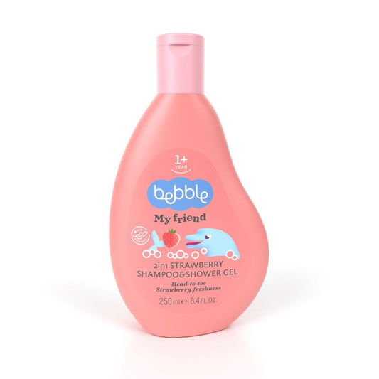 Bebble 2 In 1 Strawberry Shampoo & Shower Gel (250ml)