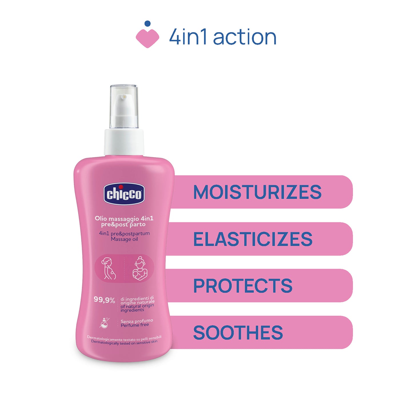 Chicco 4 in 1 Pre & Post Partum Massage Oil