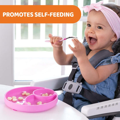 Chicco Easy Menu Silicone Plate with Suction Cup