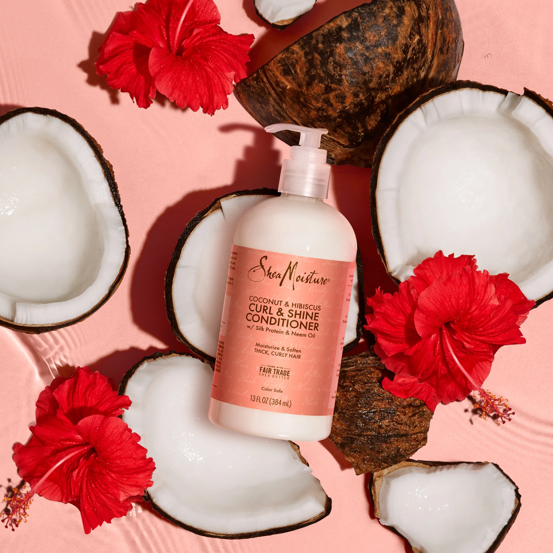 Shea Moisture Coconut & Hibiscus Conditioner (384ml)